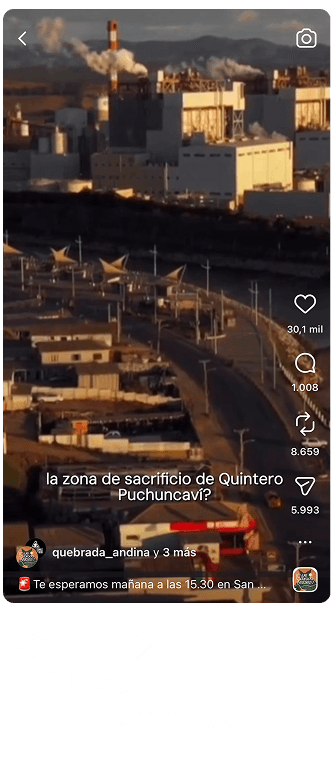 La zona de sacrificio de Quintero Puchuncaví